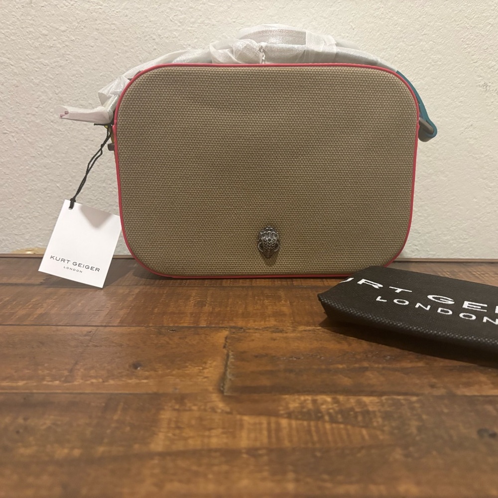 NWIT Kurt Geiger Beige Crossbody Bag new packaging removed